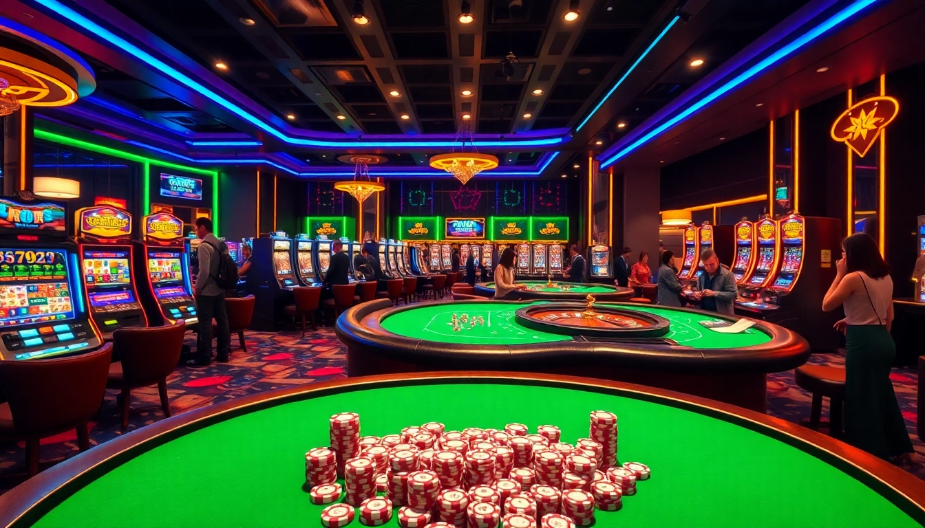 Experience the thrill of RR88 shopping with vibrant casino tables and lively gameplay.