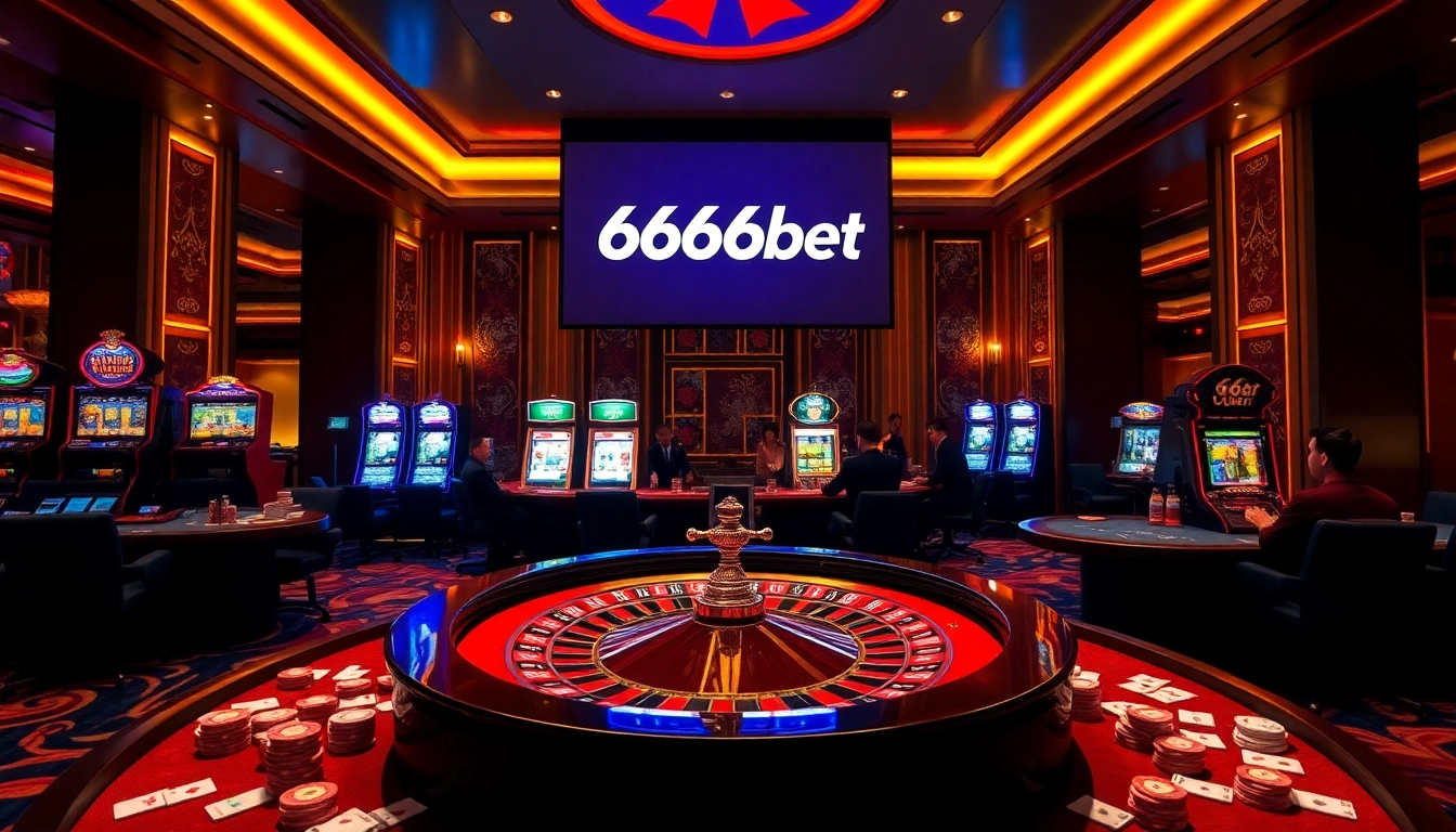 Engaged players enjoying a thrilling game at 6666bet's vibrant casino.
