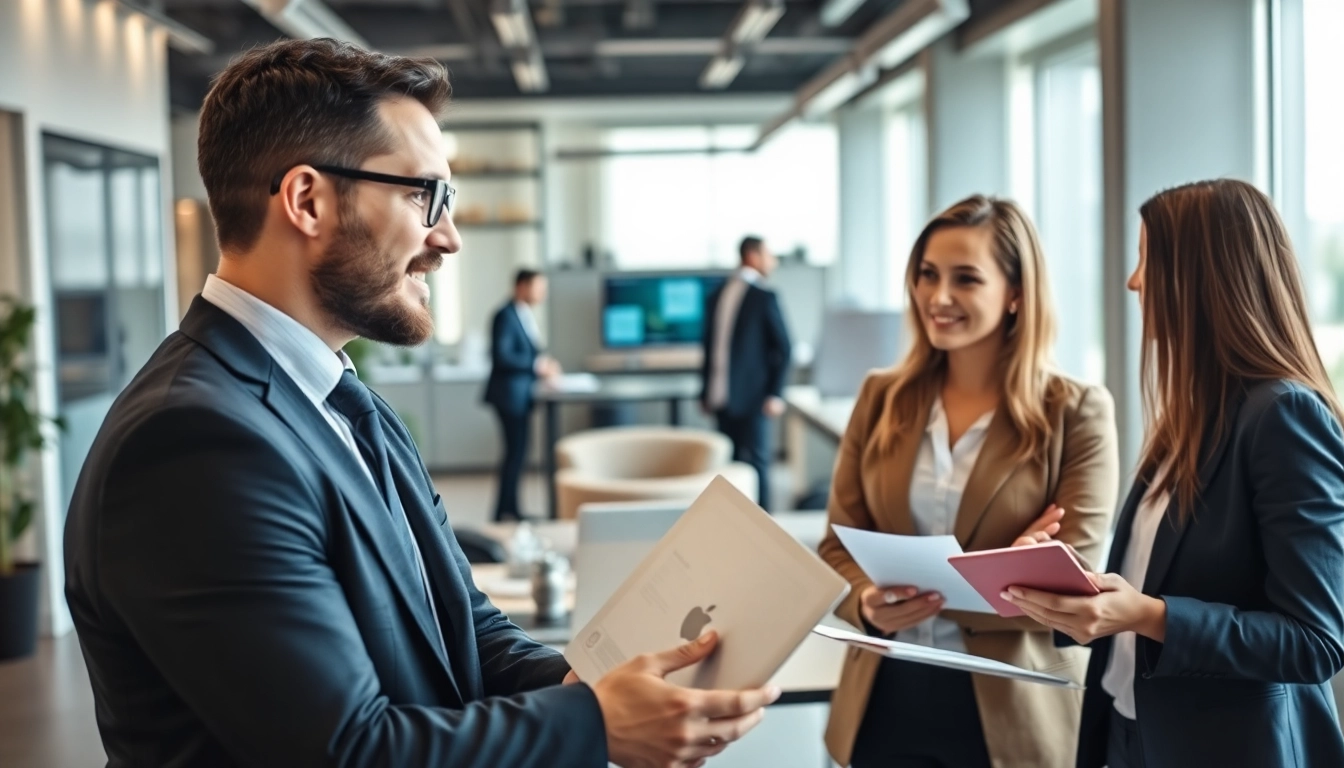 Headhunter IT unterstützt Kandidaten bei der Jobsuche in einer modernen Büroumgebung.