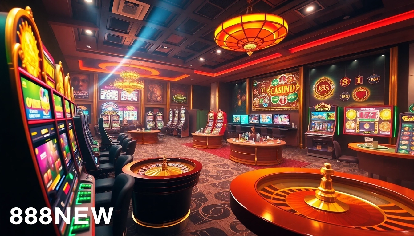 Experience the thrill of 888NEW's digital casino with vibrant games and luxurious atmosphere.