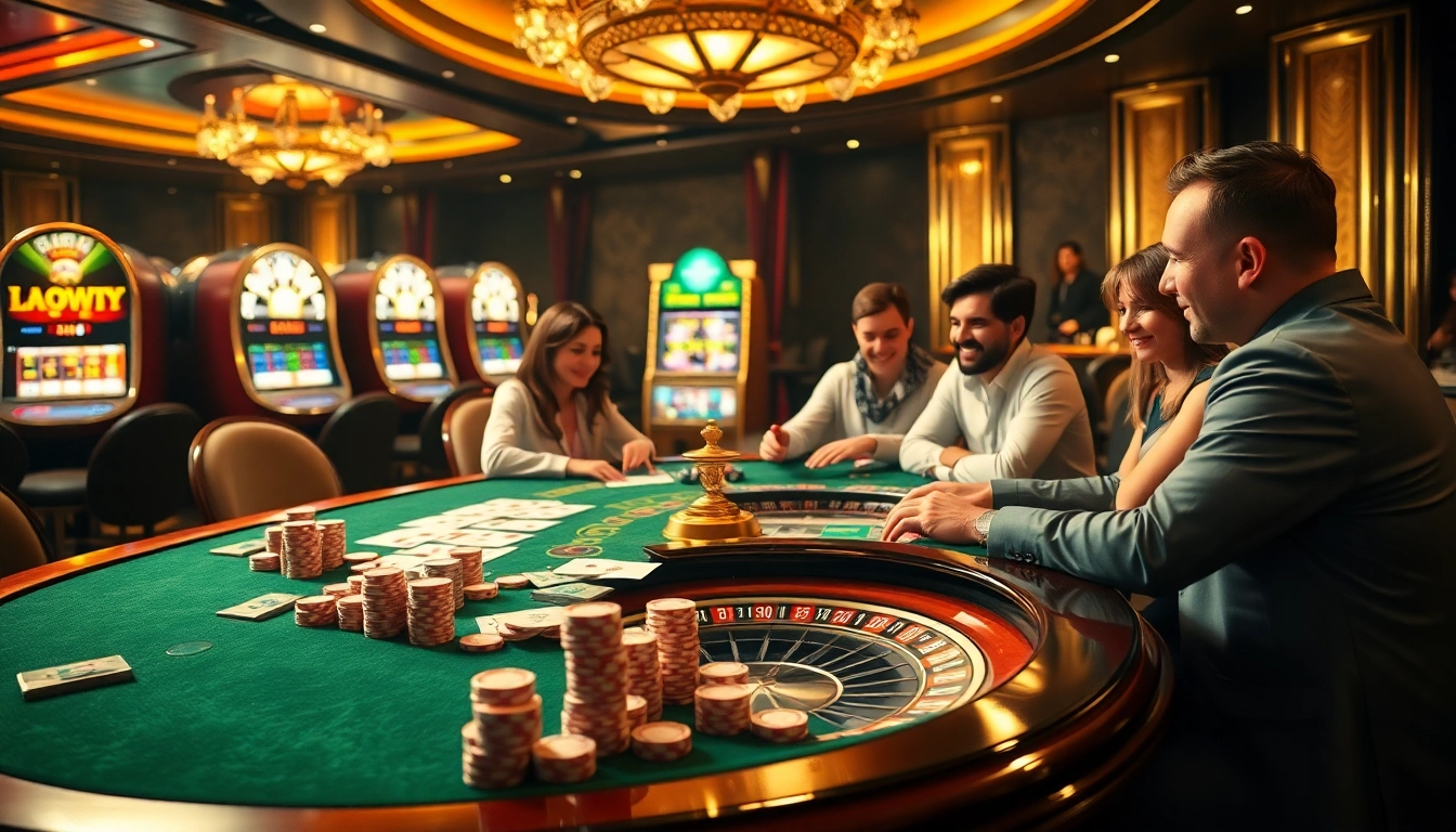 Join fellow players in the thrilling da88 game at an upscale casino filled with excitement and luxury.