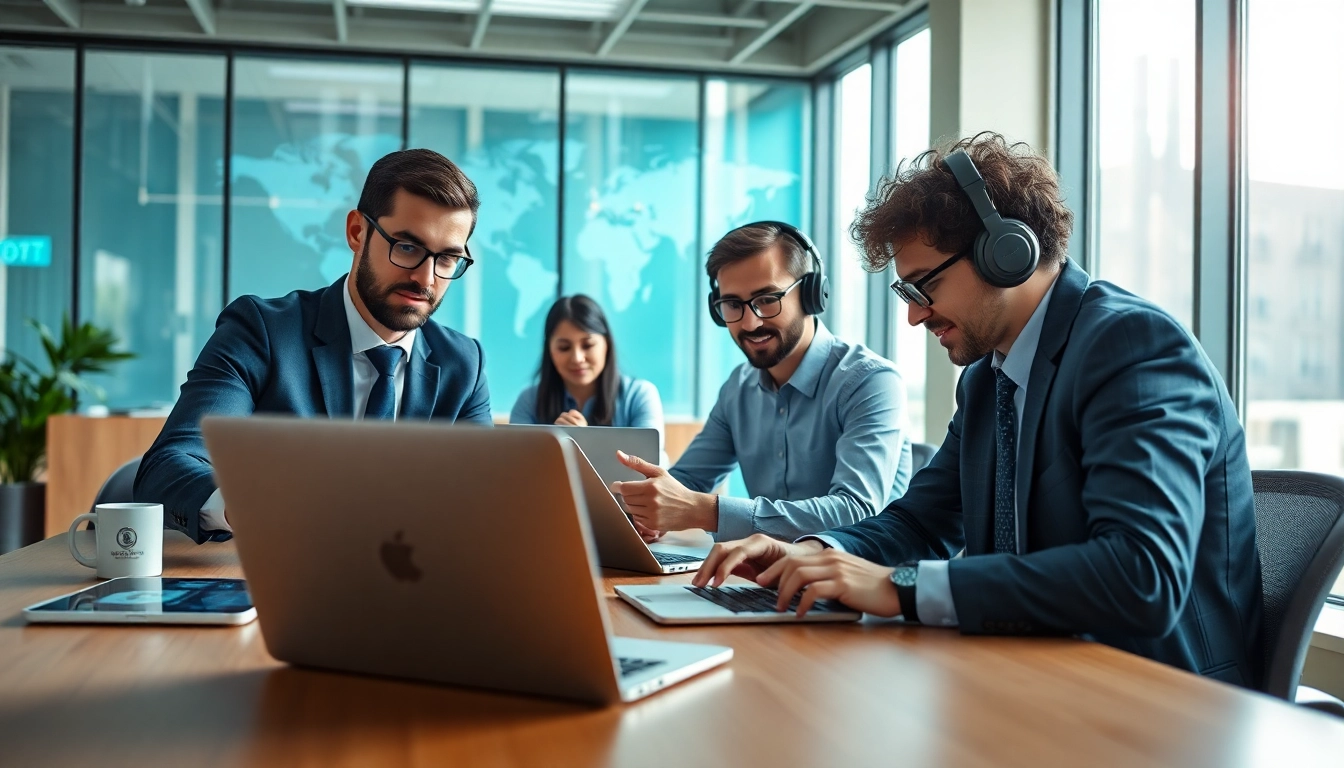 Fast and secure internet experience with 快连官网 showcased in a professional office setting.