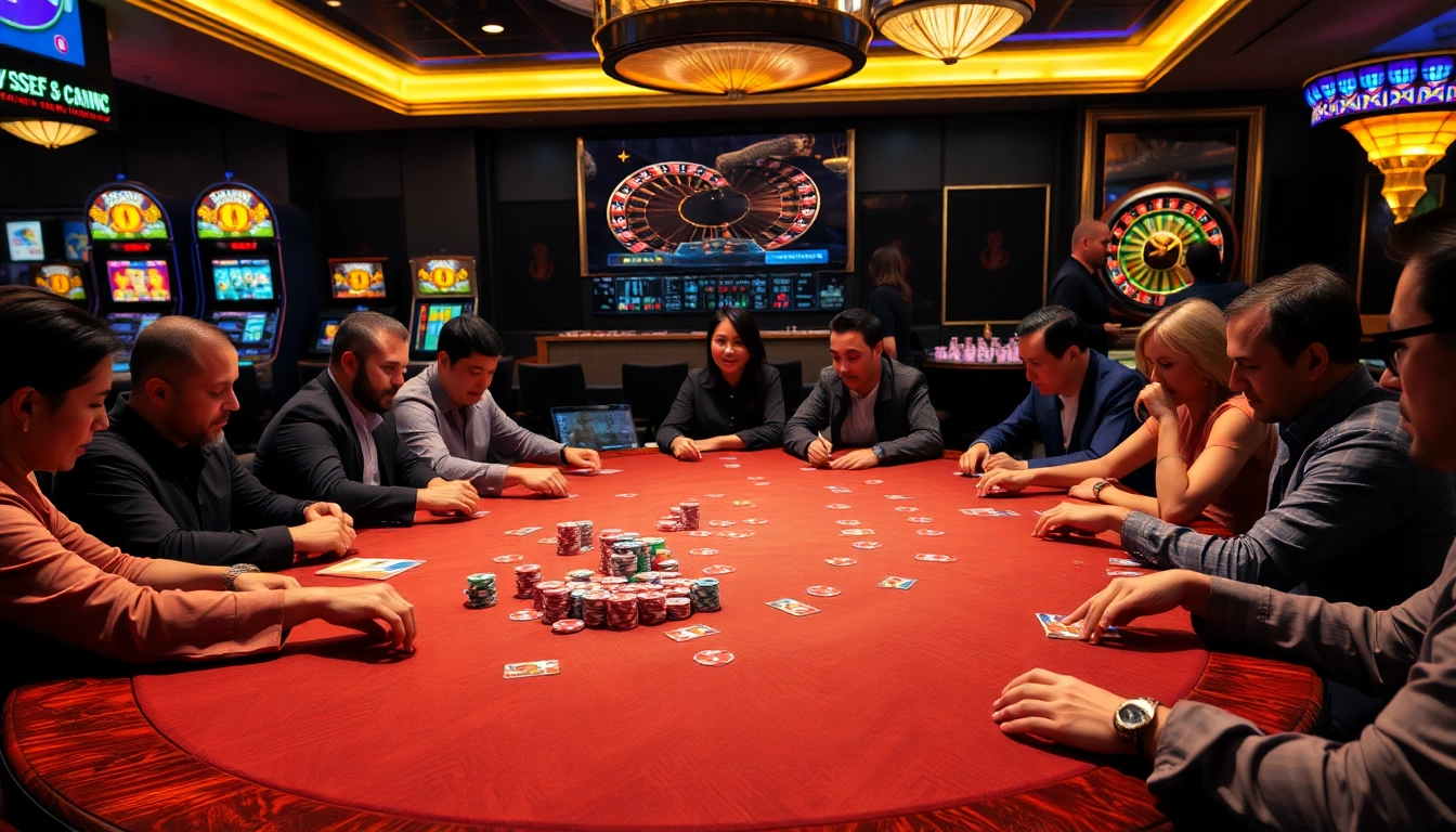 Experience the excitement of gambling at xx88casino.com with vibrant casino gaming scenes.