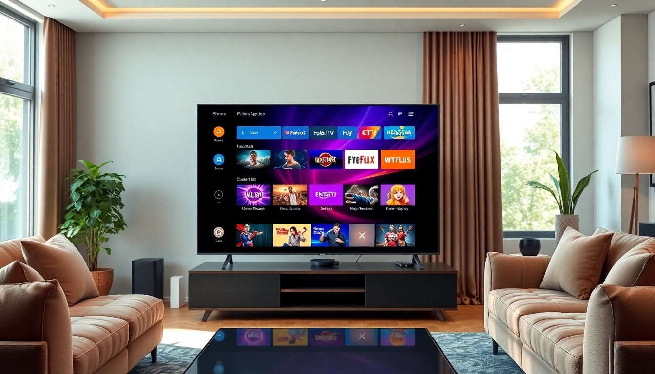 Verbessern Sie Ihre Unterhaltungserfahrung mit unserem IPTV Online Service in einem stilvollen Wohnambiente.