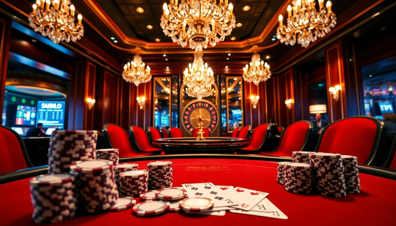 Engaging scene at the 888new casino featuring vibrant poker chips and cards for high-stakes gambling.