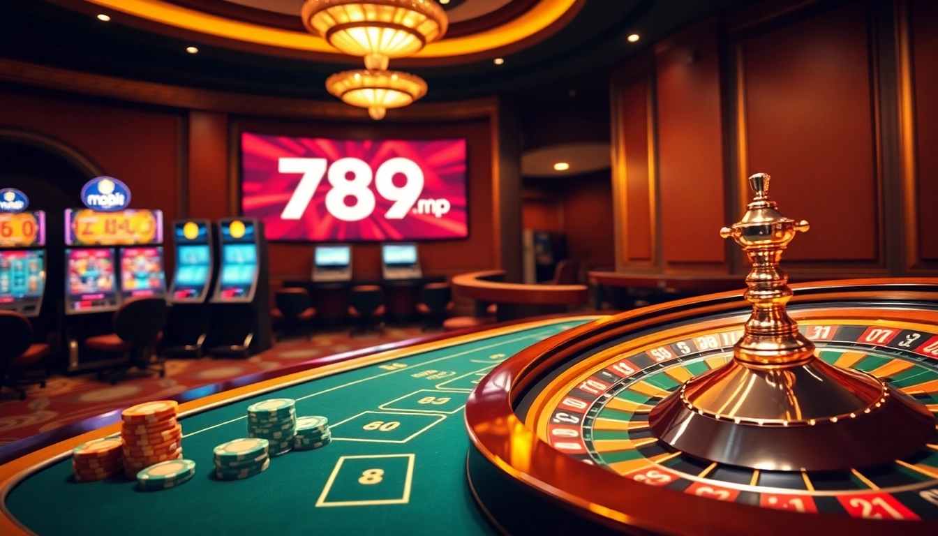 Experience thrilling online betting with 789p mobi showcasing vibrant casino tables and slot games.
