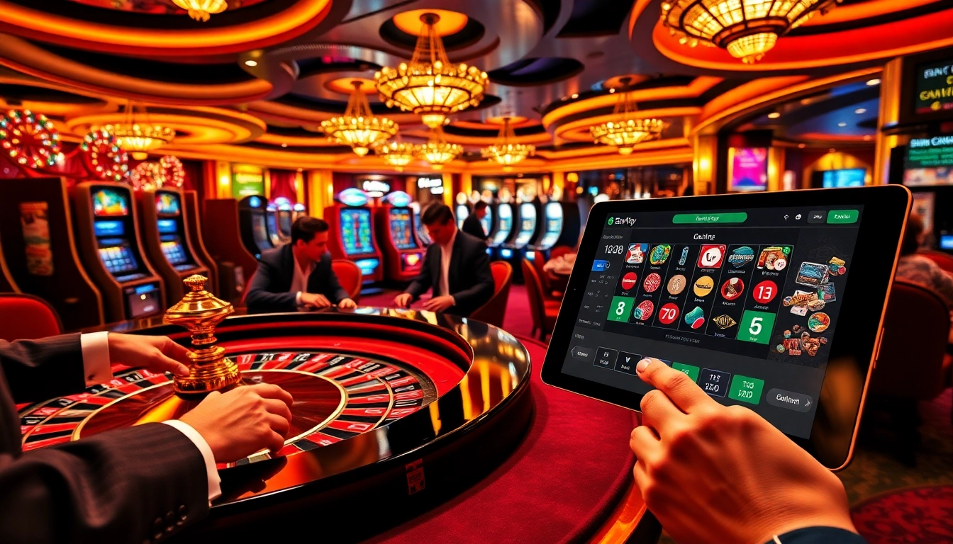 Experience the excitement of betting at 3win.city in a luxurious casino setting.