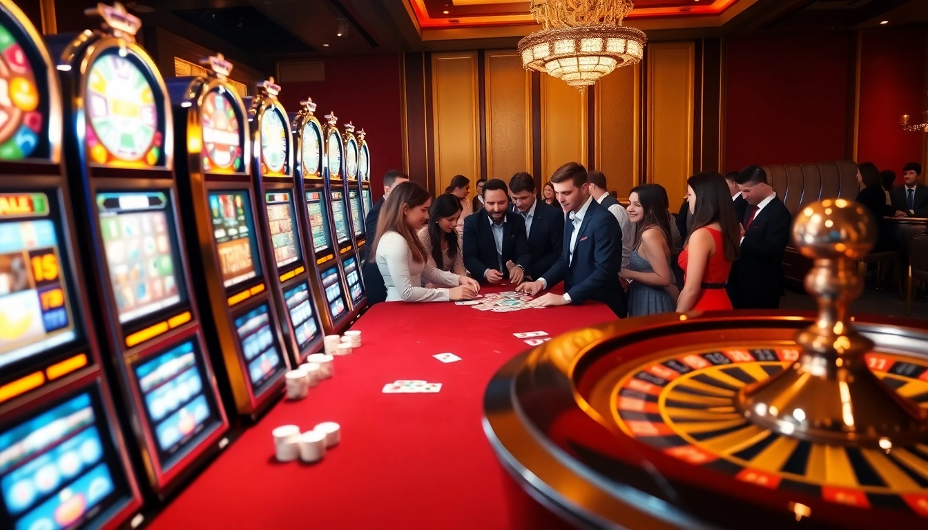 Experience high-stakes gaming at 33win's luxurious poker table setting featuring vibrant casino elements.