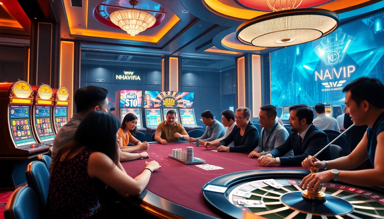 Experience the thrill of casino gaming at https://nhatvip.meme/ with vibrant slot machines and engaging poker tables.