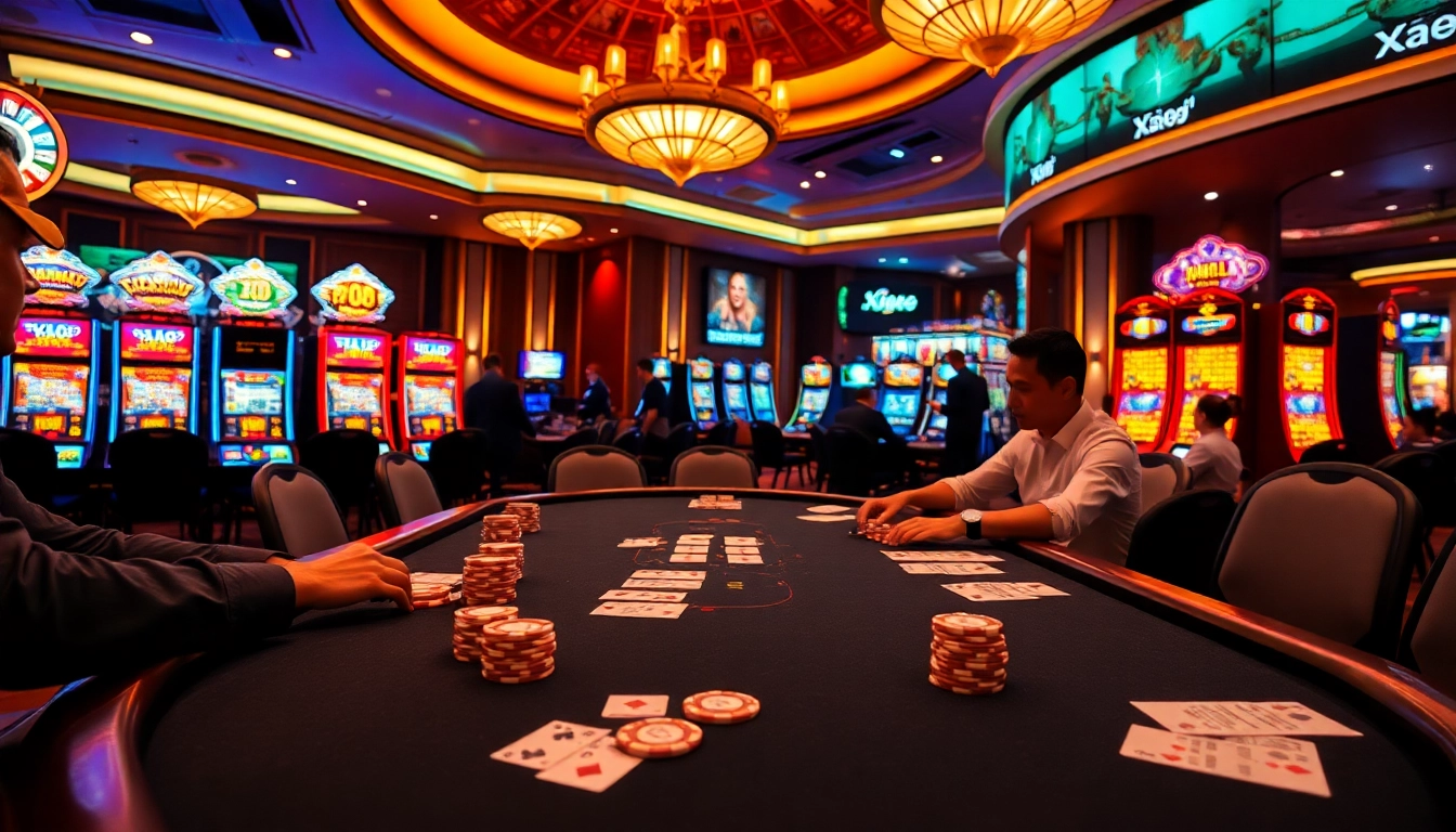 Experience high-stakes poker at XX 88 with vibrant casino visuals and thrilling gameplay moments.