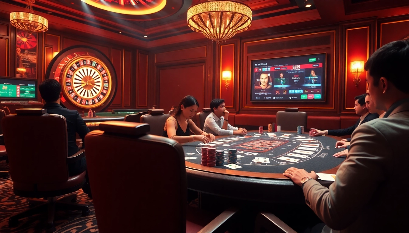 Poker action at a luxurious table featuring vibrant colors and intrigue reminiscent of the hidden wiki 1.