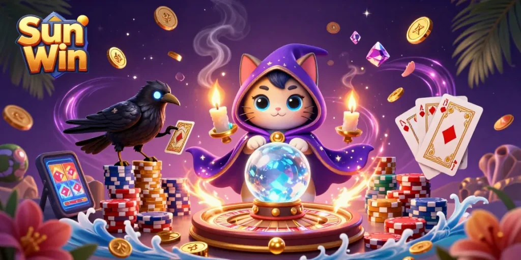 Experience thrilling gameplay at Sun Win with vibrant characters and energetic casino elements.