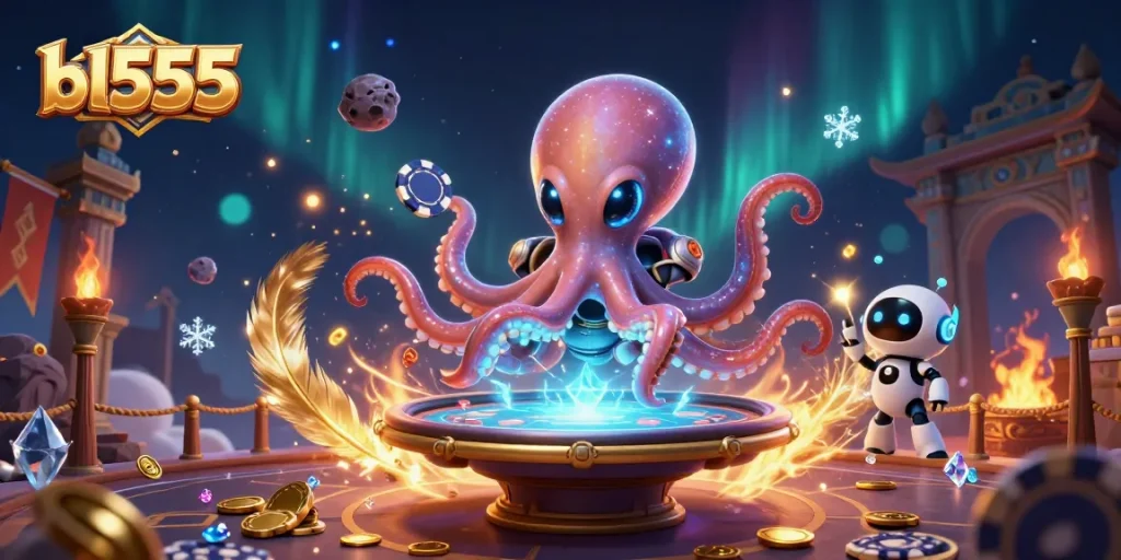 Engage in winning strategies at bl555 with an exciting alien poker scene.